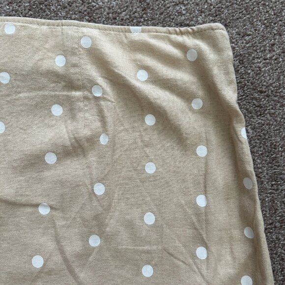 NWT Old Navy Beige Polka Dot Linen Blend A-Line Mini Skirt Women's Plus Size XXL - Picture 13 of 16
